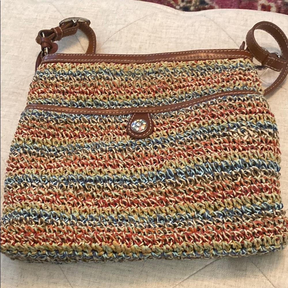 Woven Crossbody Purse Gem